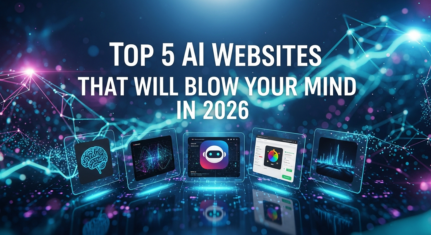 Top 5 AI Websites That Will Blow Your Mind in 2026 1 Top 5 AI Websites That Will Blow Your Mind in 2026